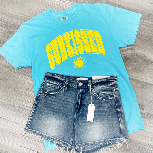 Sunkissed Teal Color Tee