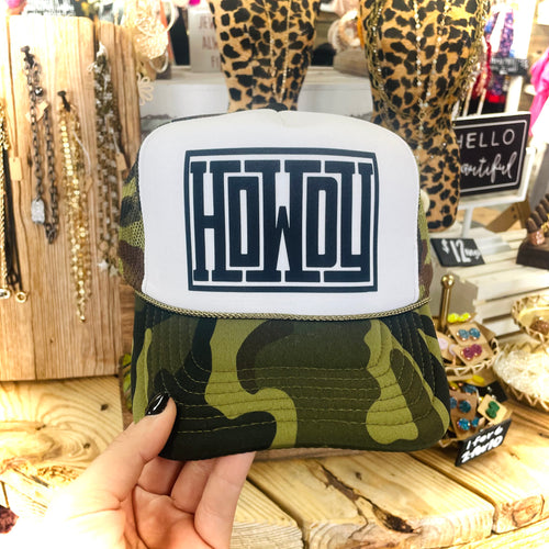 Howdy Camo Trucker Hat