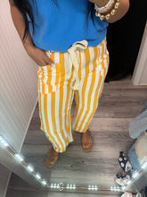 Load image into Gallery viewer, Pinstripe Pant - Mustard