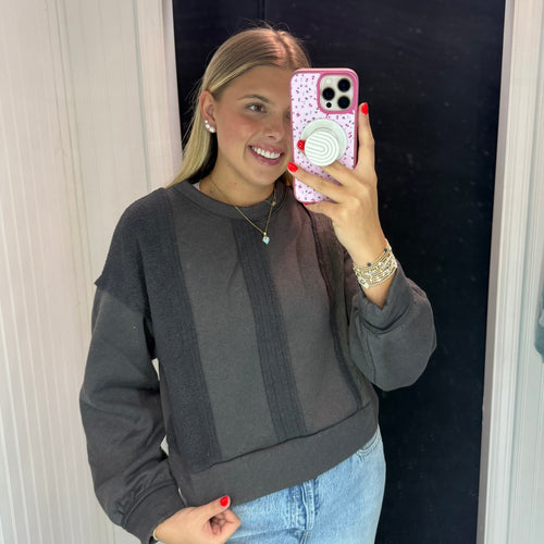 Cozy Up Top ~ Charcoal