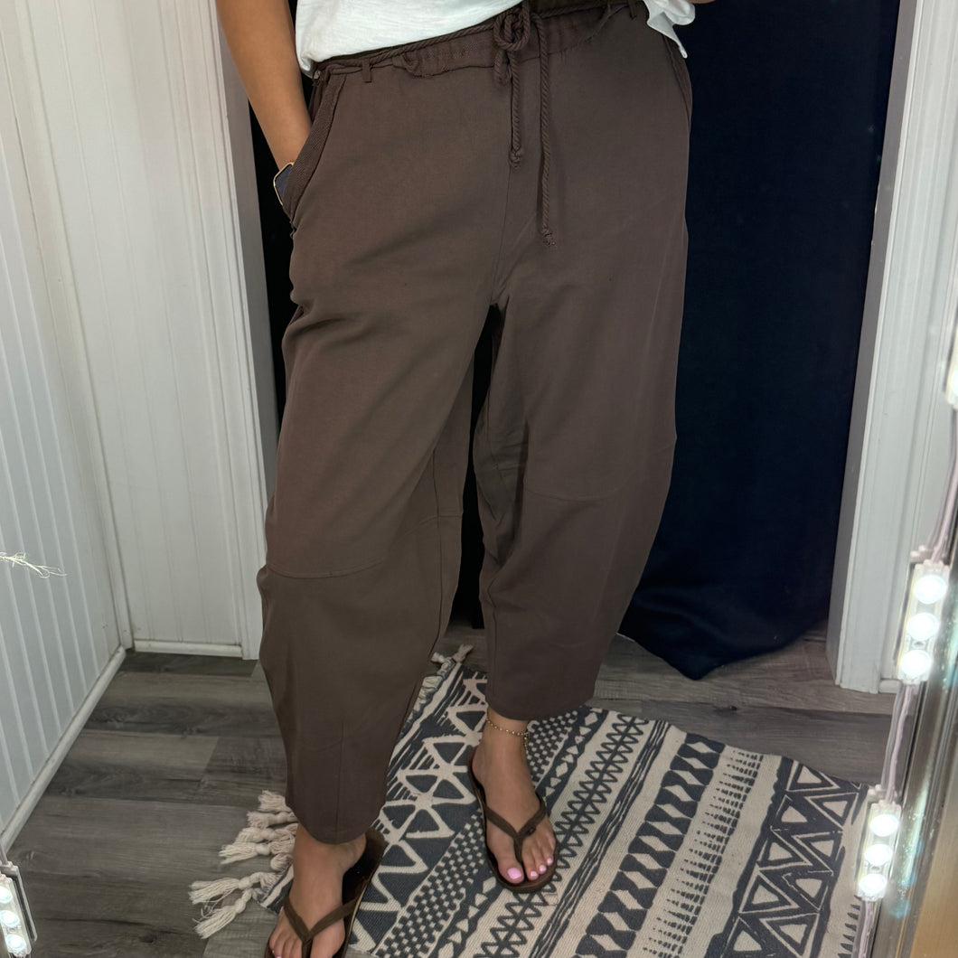 Braided Waist Bottoms ~Brown