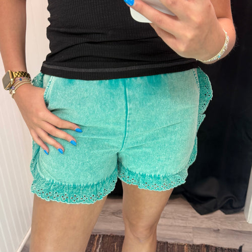 Over The Rainbow Shorts ~ Teal