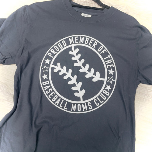 Baseball Mom Club Comfort Color Tshirt