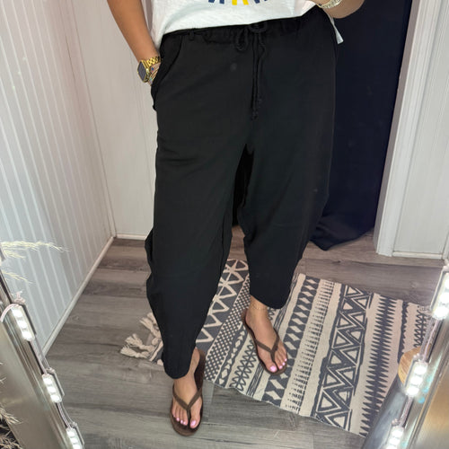 Braided Waist Bottoms ~Black
