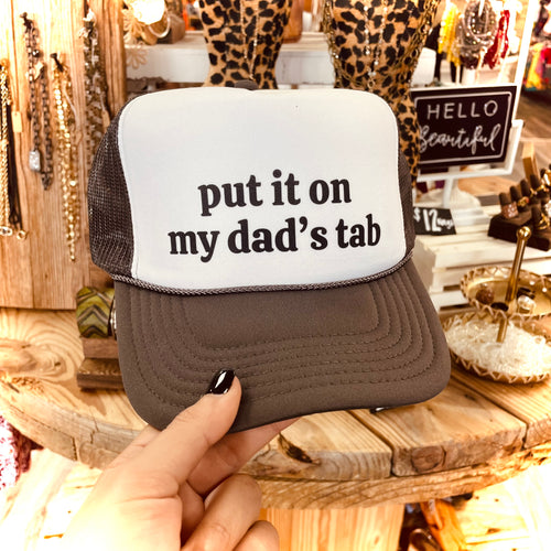 Put It On My Dad's Tab