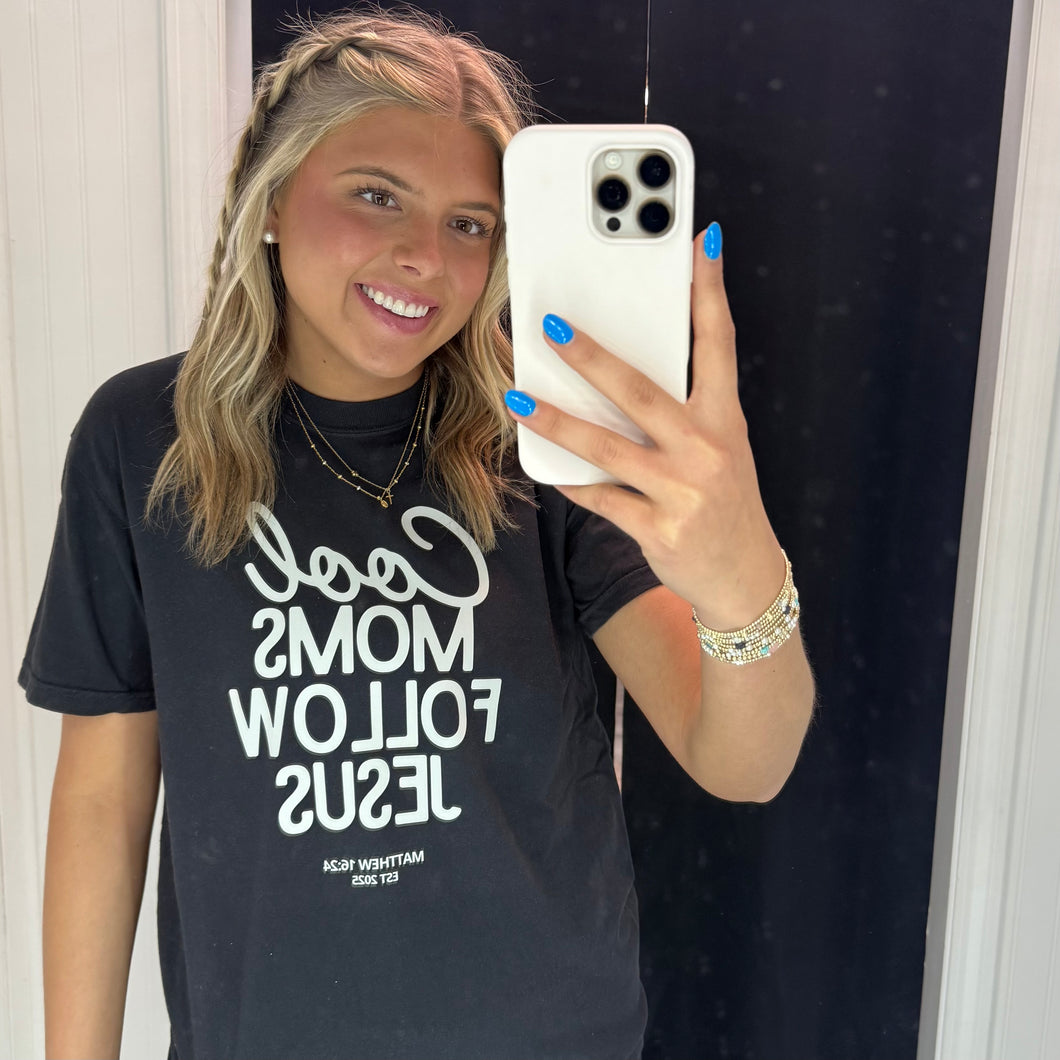 Cool Moms Follow Jesus - Comfort Color TShirt