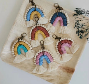 Boho Rainbow Keychain