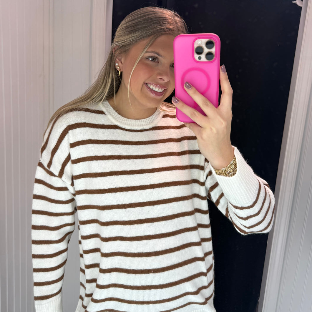 Striped Knit Sweater