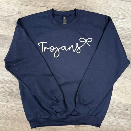 Navy - Trojans bow sweatshirt