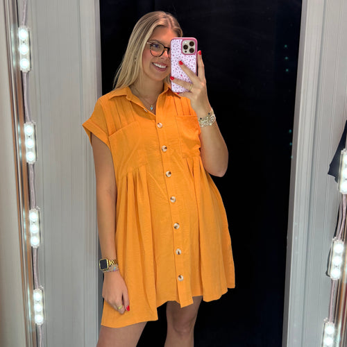 Game Day Ready Dress ~ Orange