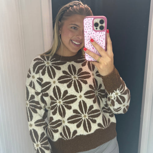 Flower Power Sweater Top