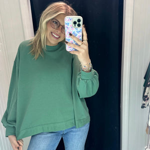 Cozy By The Campfire Sweatshirt - Green