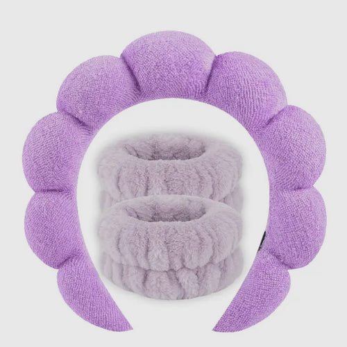 Spa Wristband & Headband Set