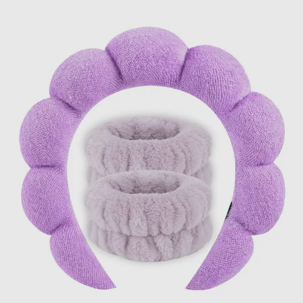 Spa Wristband & Headband Set
