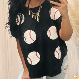 Batter Up Sequin Top