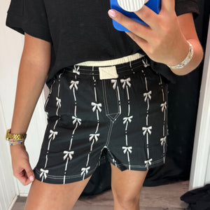 Bow Boxer Shorts W/ Pockets