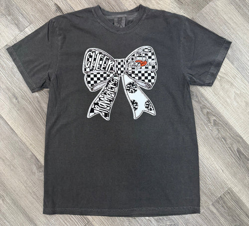 Cheer Rambler Bow Comfort Color T-Shirt