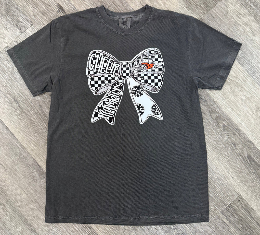 Cheer Rambler Bow Comfort Color T-Shirt