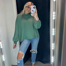 Load image into Gallery viewer, Cozy By The Campfire Sweatshirt - Green