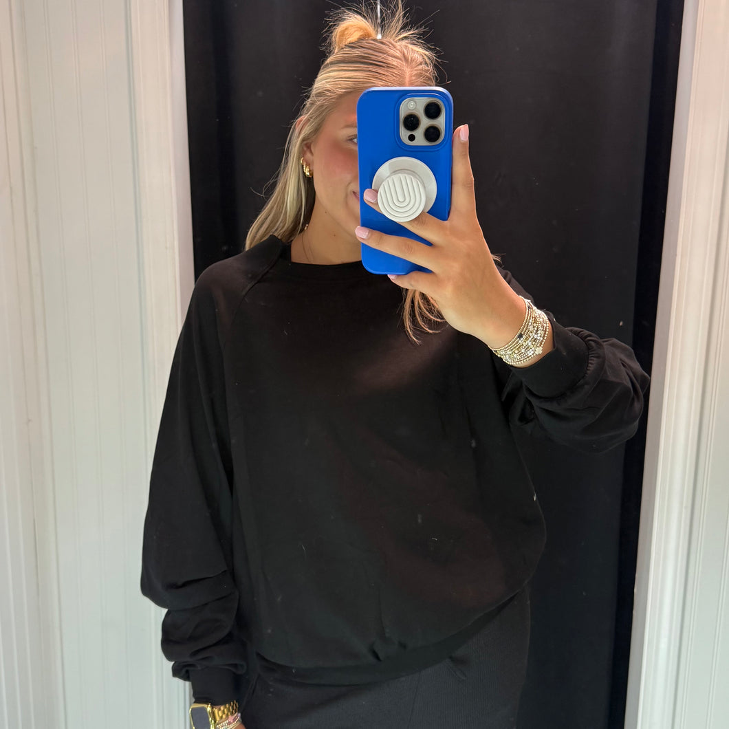 Comfy Day Top - Black