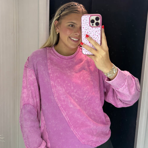 Colder Weather Sweater ~Pink