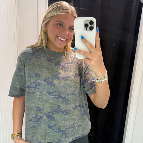 Camo Princess-Cropped Tee