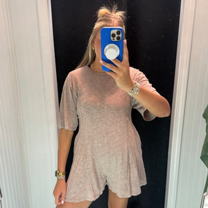 Day On The Town Romper - Mocha