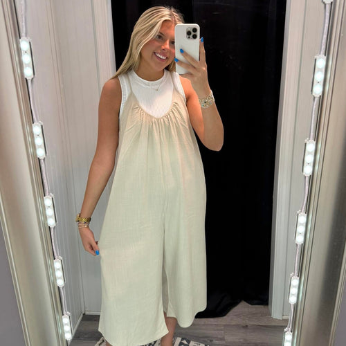 Just In Time Romper ~ Khaki