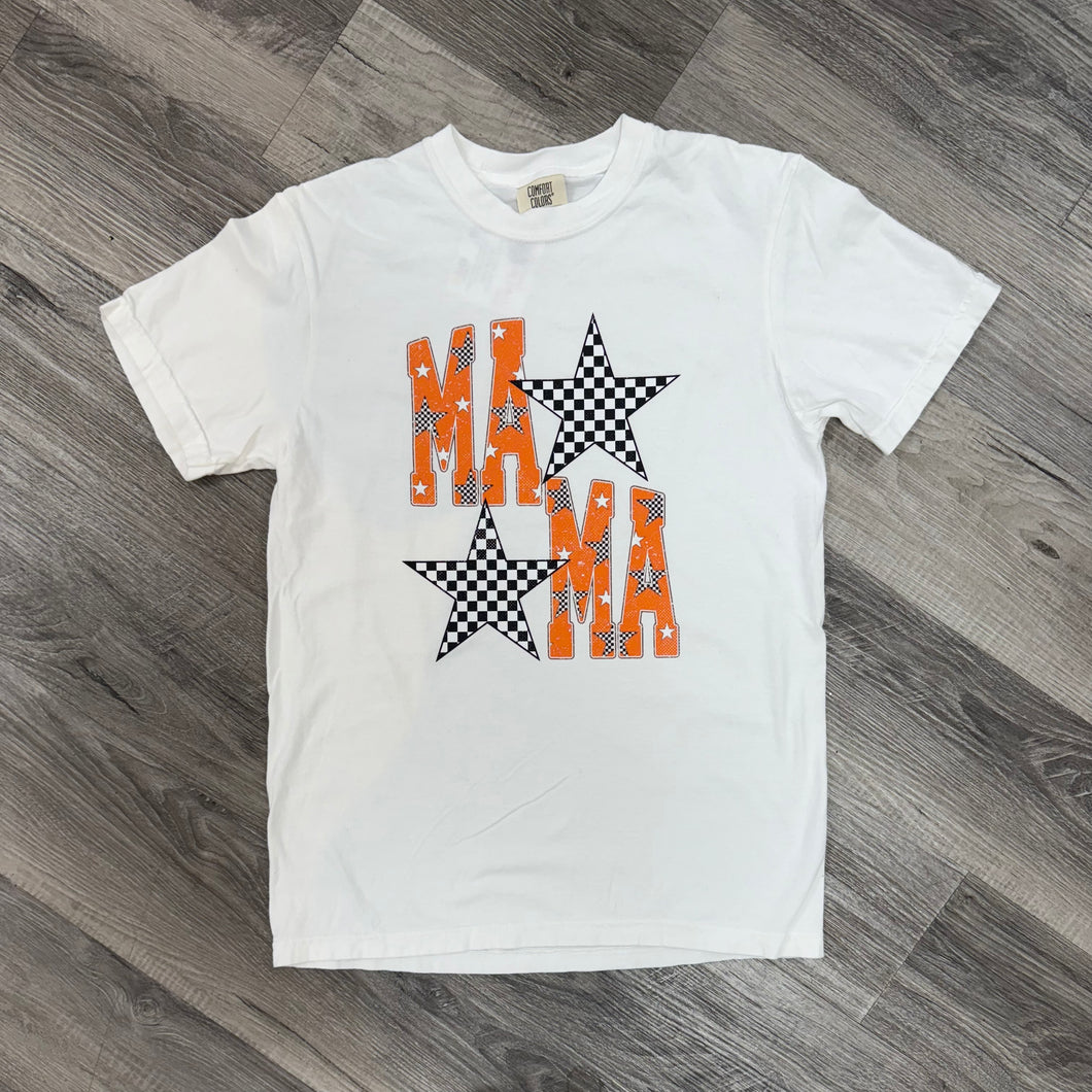 MAMA Rambler Checkered Star Comfort Color T-Shirt