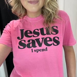 Jesus Saves Comfort Color TShirt