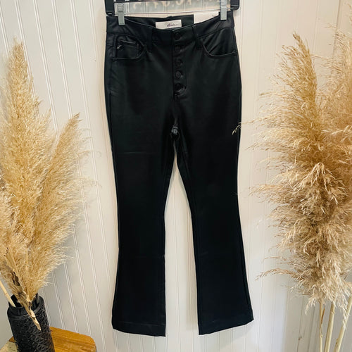 Black KanCan Bootcut Jeans - leather