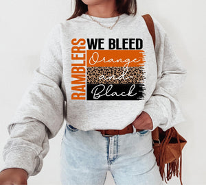 Bleed Orange & Black Sweatshirt